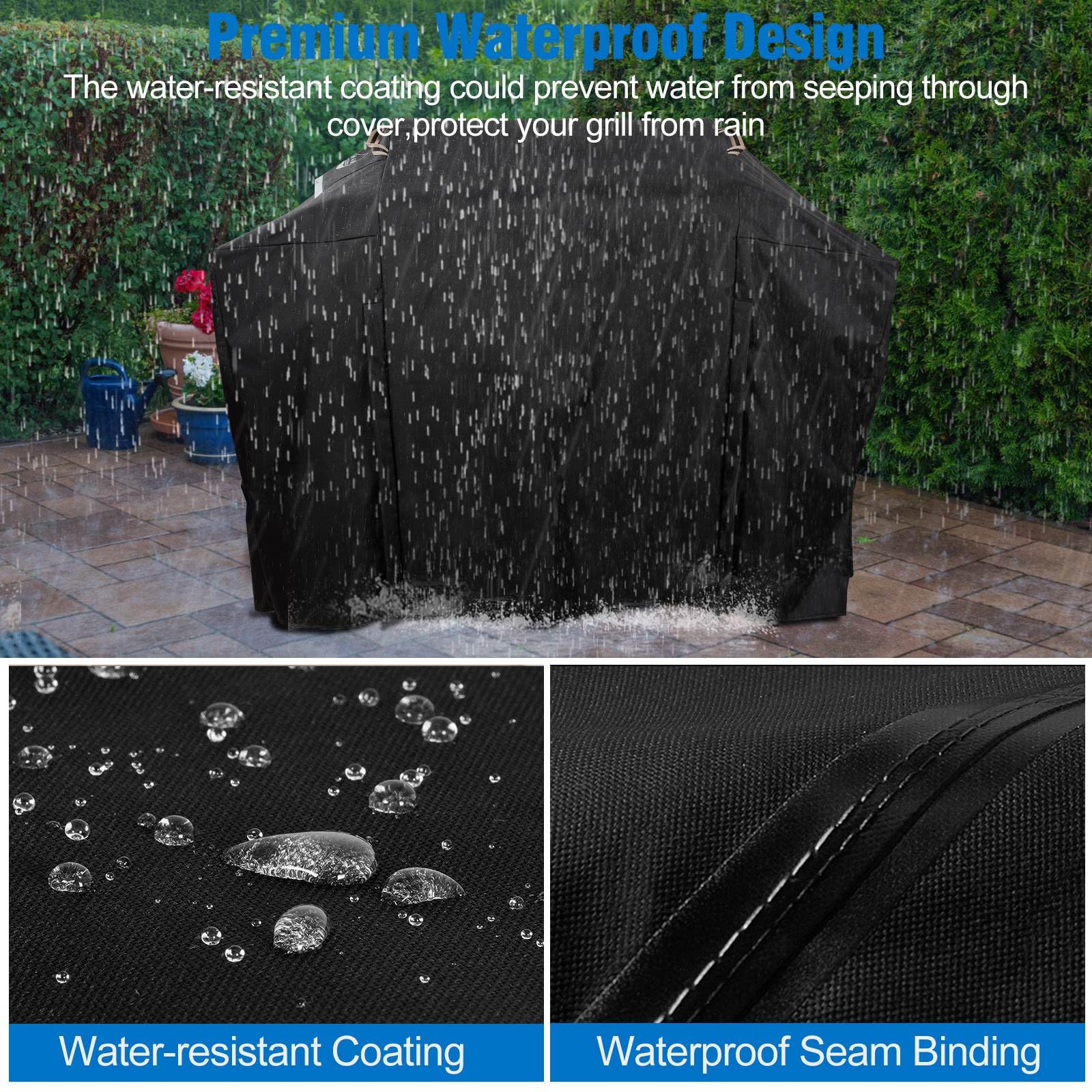 Griddle Cover for Blackstone 28 XL inch Griddle,Rip-Proof Upgraded Heavy Duty Material 75in Culinary Griddle Cover,Waterproof UV & Fade Resistant Flat Top Gas Grill Cover with Strap and Two Zippers - CookCave