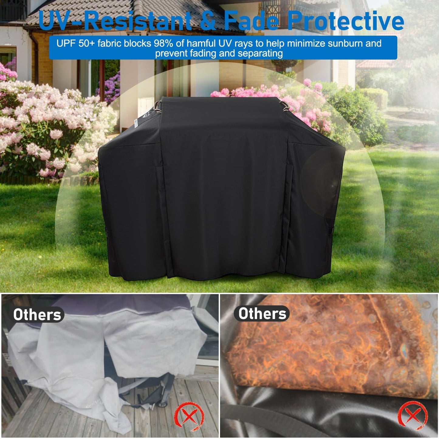 Griddle Cover for Blackstone 28 XL inch Griddle,Rip-Proof Upgraded Heavy Duty Material 75in Culinary Griddle Cover,Waterproof UV & Fade Resistant Flat Top Gas Grill Cover with Strap and Two Zippers - CookCave