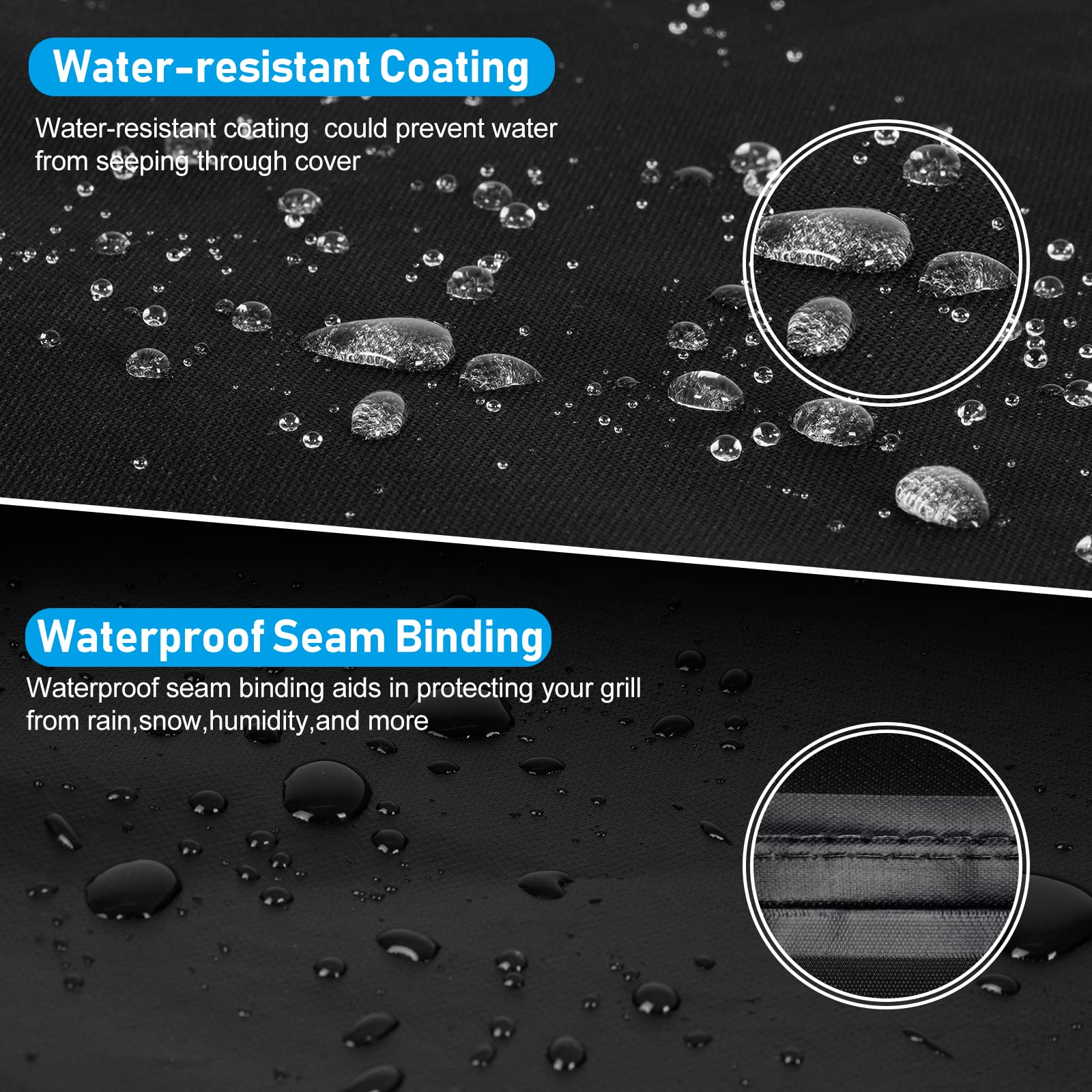 Griddle Cover for Blackstone 36" Griddle,Rip-Proof Upgraded Material Flat Top Grill Cover,Waterproof UV and Fade Resistant Grill Cover with Straps for Camp Chef and More 4-Burner Griddle - CookCave