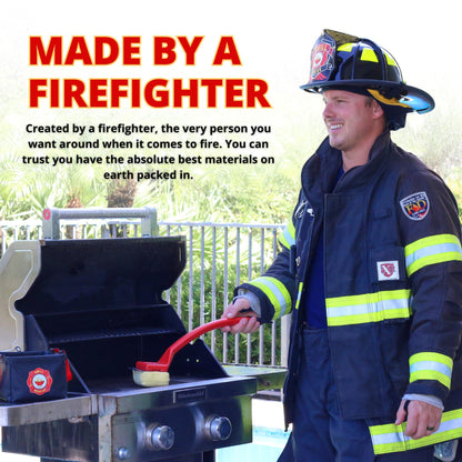 Grill Rescue BBQ Replaceable Scraper Cleaning Head, Bristle Free - Durable and Unique Grill Tools for Cast Iron or Stainless-Steel Grates, Barbecue Cleaner (Scraper Brush) - CookCave