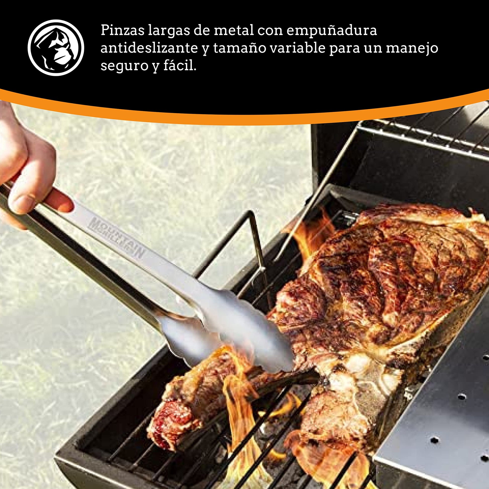 Grill Tongs for Cooking BBQ - 12 & 16" Set of 2 Heavy Duty Grilling Cooking Tongs for Serving Food Rubber Grips Long Locking Stainless Steel kitchen tongs & Barbecue No More Burnt hands Heat Resistant - CookCave