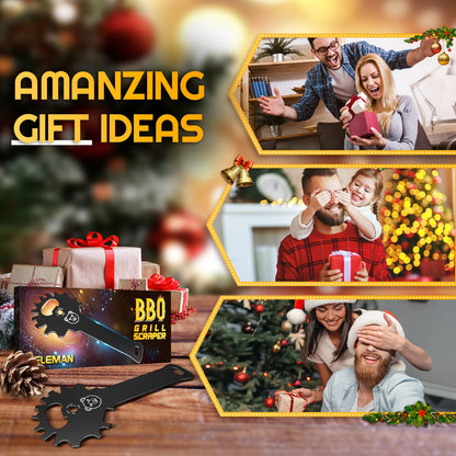 Grilling Gifts for Men Stocking Stuffers BBQ Grill Scraper: Women Gifts for Christmas Grill Accessories Cleaner Scraper Cool Stuff Gadgets for Teens Adults Husband Dad Birthday Gifts Kitchen Gadgets - CookCave