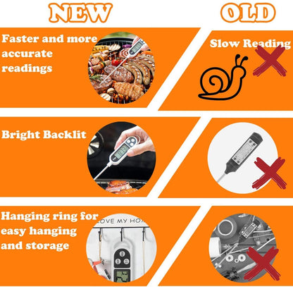 Grilljoy 24PCS BBQ Grill Tools Set with Meat Thermometer and Injector - Extra Thick Stainless Steel Fork, Spatula& Tongs - Complete BBQ Accessories in Aluminum Case - Perfect Grill Gifts for Men - CookCave