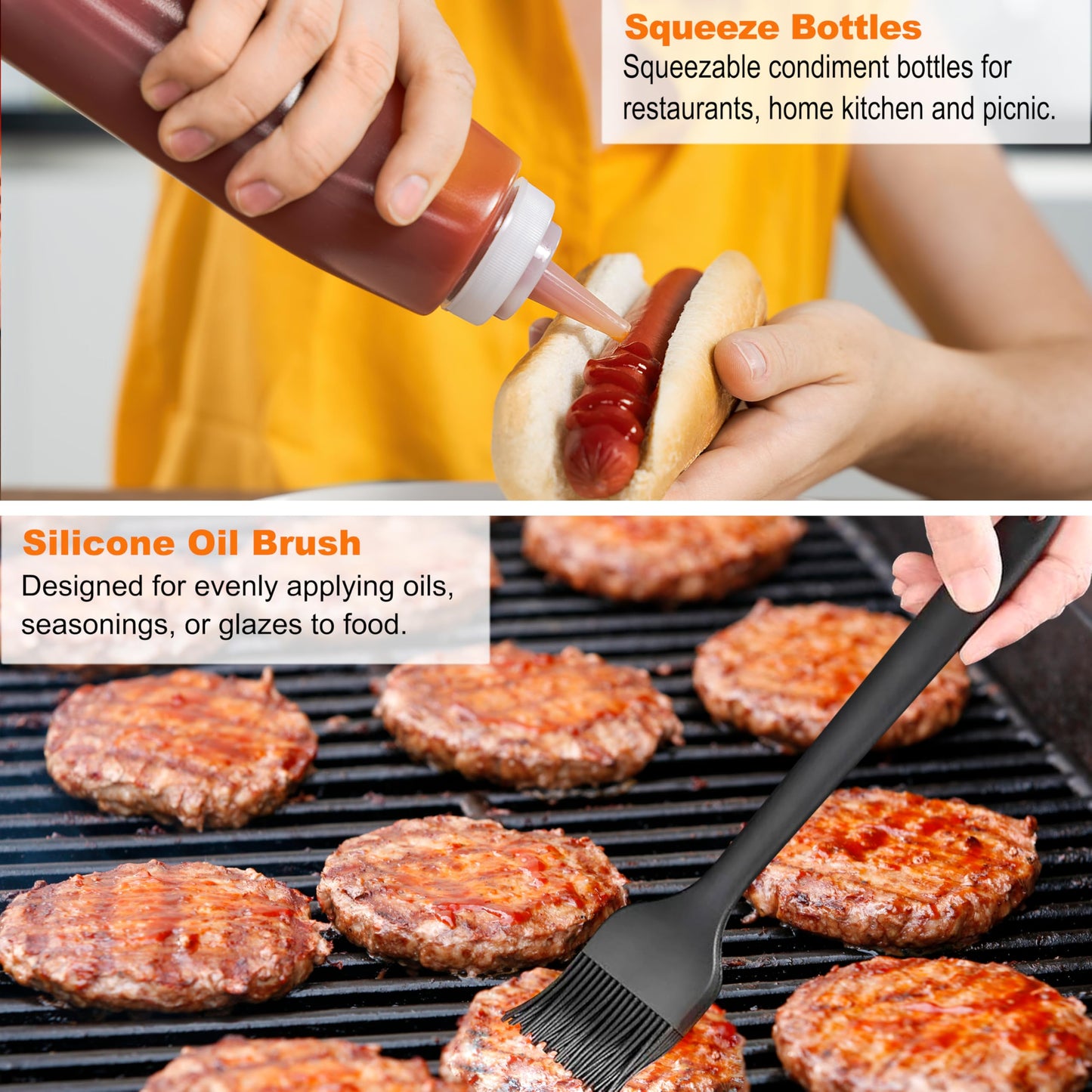 grilljoy Professional Griddle Accessories Kit Set with Smash Burger Press - Extra Thick Grill Spatula, Turner, Flipper - 28PCS Flat Top Grill Tools Kit for Outdoor Barbecue Teppanyaki Camping Cooking - CookCave