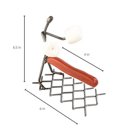 GUTE Hot Dog Roaster Stainless Steel Three Man Stick Figure Griller Funny Barbeque BBQ Grilling Gifts, Dad Gifts, Men Novelty Hotdog - Great for Parties, Birthdays, Tailgates! - CookCave