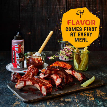 Guy Fieri's Flavortown Mop BBQ Sauce - Moppin Barbecue Sauce, Beef Brisket Marinade, Sweet and Tangy, Great for Basting - 14 Ounce (Pack of 2) - CookCave