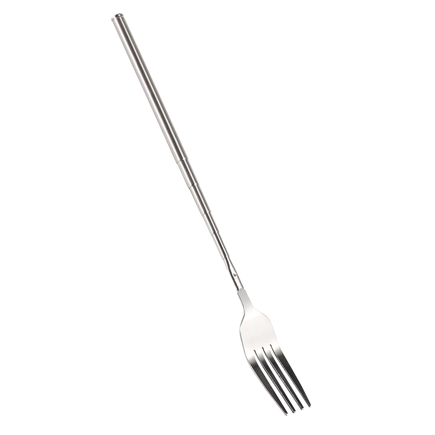 Haosie Extendable Fork, 8.7 to 25.4 Inch Long Handle Fork, Extra Long Fork, Telescopic BBQ Fork, Stainless Steel Dinner Fork, Fruit Dessert Fork Long Handle Cutlery Stainless Steel Tableware（1pcs） - CookCave