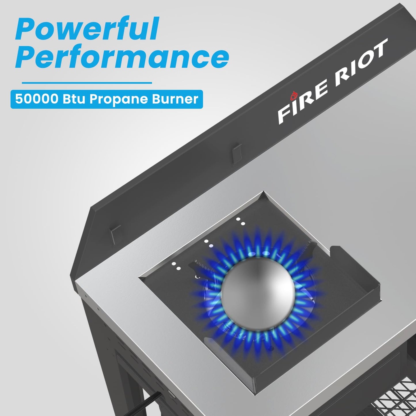 Heavy-Duty Outdoor Wok Cooking Station – 50,000 BTU Wok Burner - High-Performance 12.59” Carbon Steel Wok - Perfect for Stir-Frying, Searing, Tailgating, Fishing and Outdoor Wok Station - CookCave