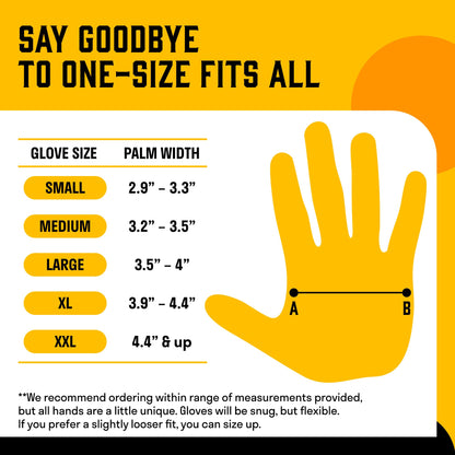 Hey Grill Hey Pitmaster Gloves | BBQ Gloves | Heat Protection up to 500°F or 260°C | High Temp Resistance | Fireproof Glove for Grilling Smoking Barbecue | Washable Mitts | Waterproof | Size - Large - CookCave