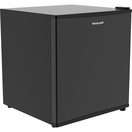 Honeywell Compact Refrigerator 1.6 Cu Ft Mini Fridge with Freezer, Single Door, Low noise, for Bedroom, Office, Dorm with Adjustable Temperature Settings, Black - CookCave