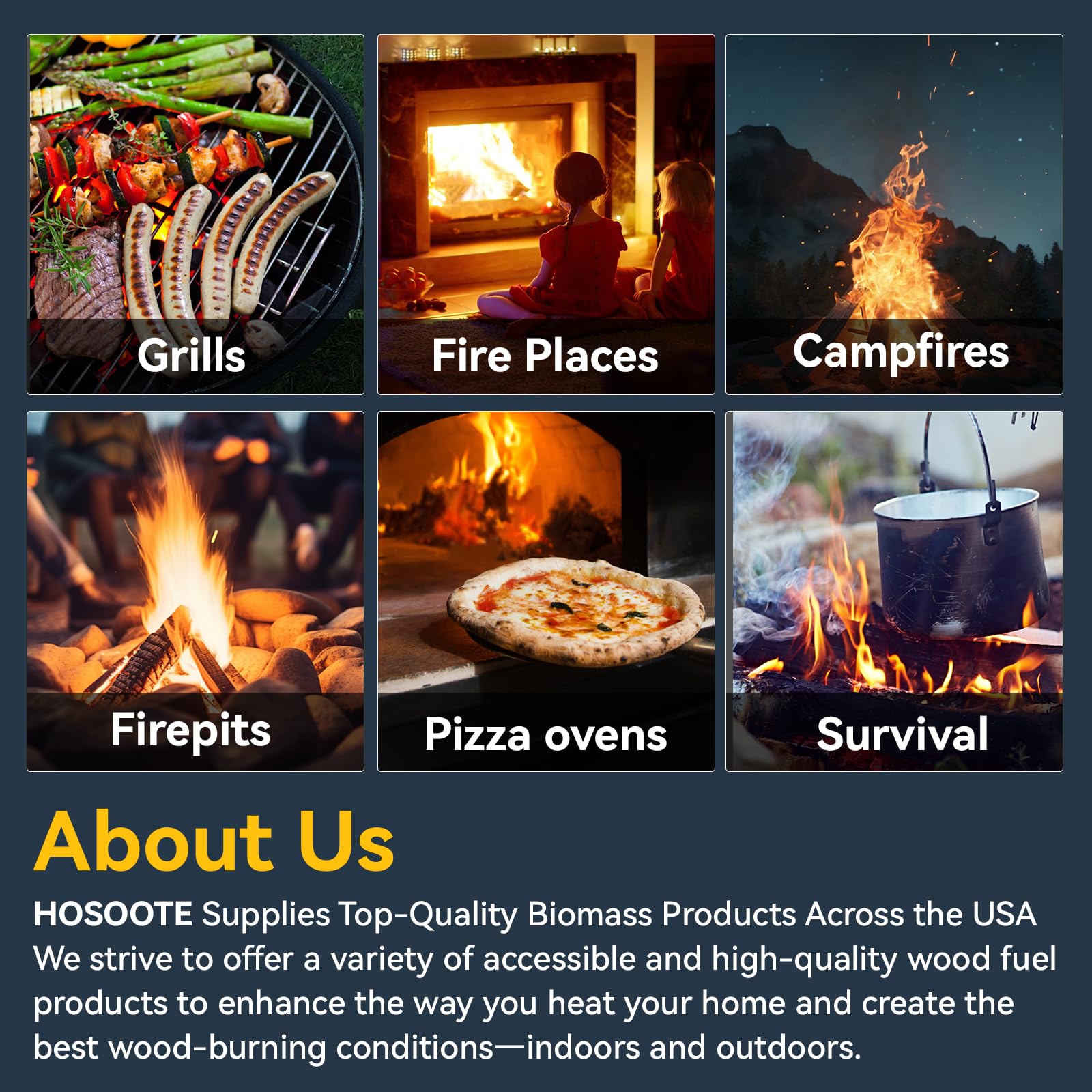 Hosoote 70 pcs Fire Starter - Natural Fire Starters for Fireplace, Pellet Stove & Wood, Campfires, BBQ, Pizza Oven, Fire Pit, Smoker - Fire Starters for Grill, Charcoal Fire Starter for Grill - CookCave