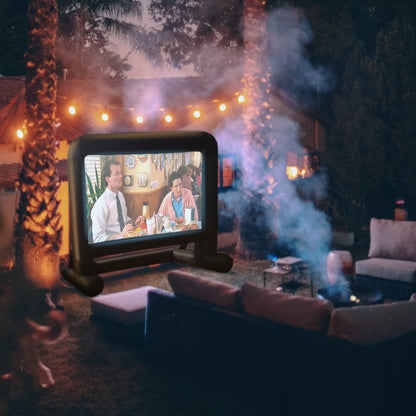 HuaKastro 16 FT Outdoor Inflatable Projector Screen – One-Piece Design, Easy Setup Blow-Up Screen with Quiet Fan, Perfect for Backyard Movie Nights & Events (Stable Base) - CookCave