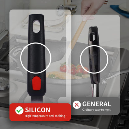 Hvanam Silicone Spatula Turner Set Large And Thin Flipper Spatulas Heat Resistant 600 ° F Slotted Flexible Turner Cooking Utensils For Nonstick Cookware Egg,Pancake,Fish,Omelette,Hamburger (3 Pack) - CookCave