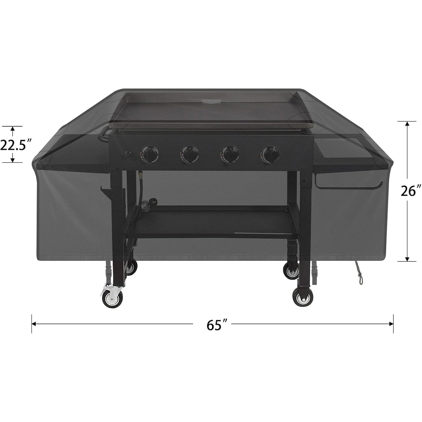 iCOVER 36 inch Griddle Cover for Blackstone, Waterproof Lightweight Polyester Barbecue Cover Flat Top Gas Grill Cover for Blackstone 36" Griddle Cooking Station for Camp Chef - CookCave