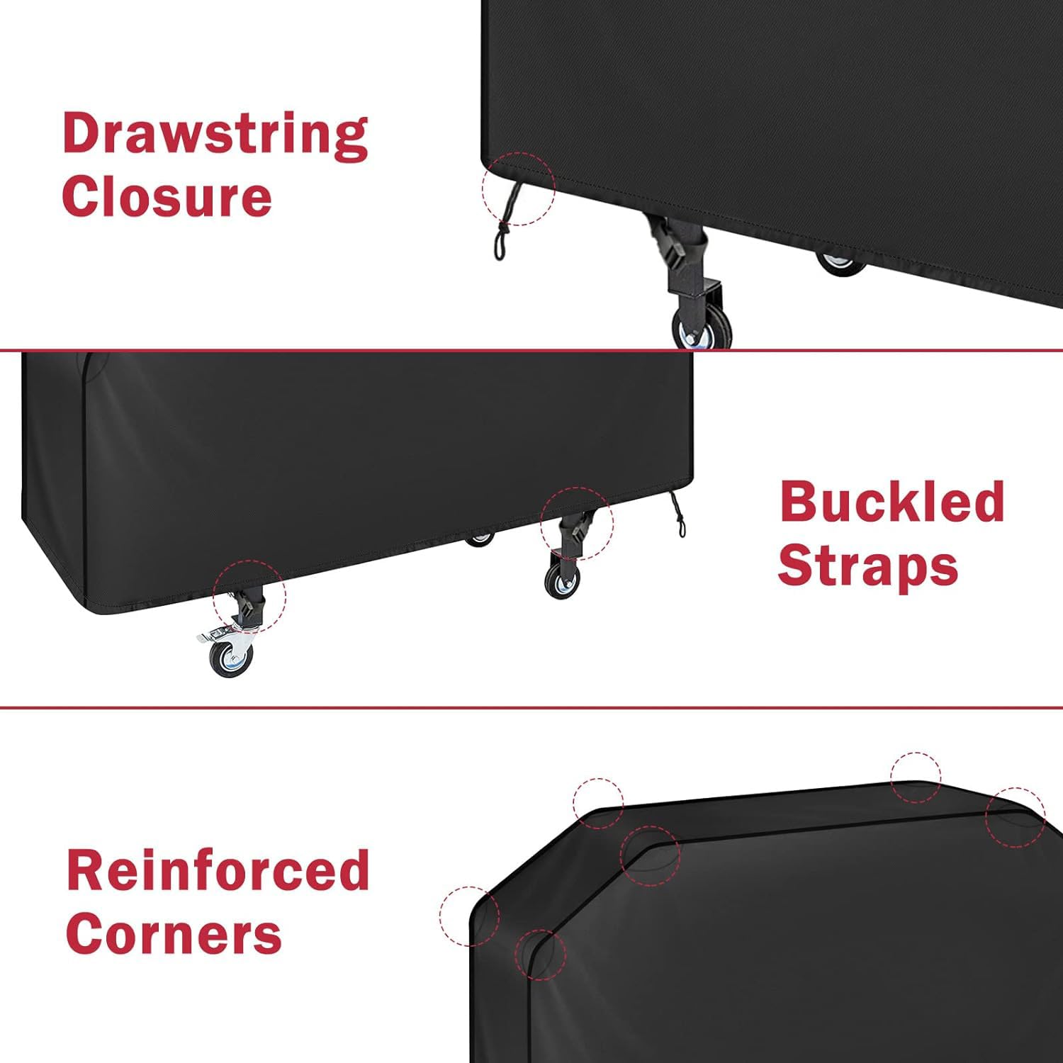 iCOVER 36 inch Griddle Cover for Blackstone, Waterproof Lightweight Polyester Barbecue Cover Flat Top Gas Grill Cover for Blackstone 36" Griddle Cooking Station for Camp Chef - CookCave