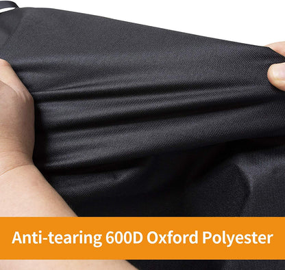 iCOVER Grill Cover- 82 Inch 600D Heavy-Duty Water Proof Patio Outdoor Black Canvas Oversize BBQ Barbecue Smoker Grills Covers G21607 for Weber Char-Broil Brinkmann Holland Napoleon JennAir - CookCave