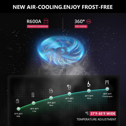 Icyglee 24 Inch Beverage Refrigerator, 180 Cans Undercounter Beverage Fridge with Stainless Steel for Home and Patio Use, Outdoor Refrigerator for Soda, Beer, Wine - CookCave