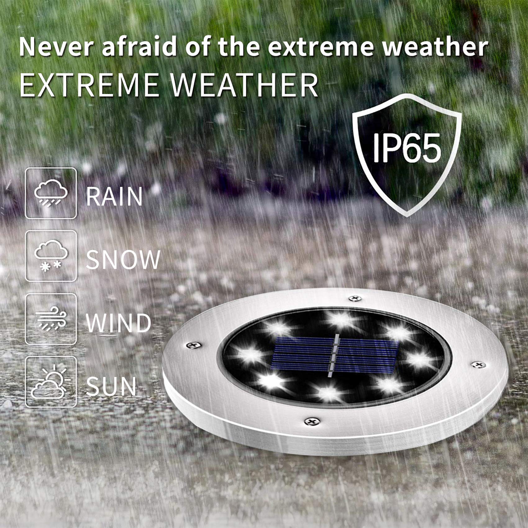 INCX Solar Lights for Outside,12 Pack Solar Lights Outdoor Waterproof, Solar Garden Lights Landscape Lighting for Patio Pathway Lawn Yard Deck Driveway Walkway, Cold White - CookCave