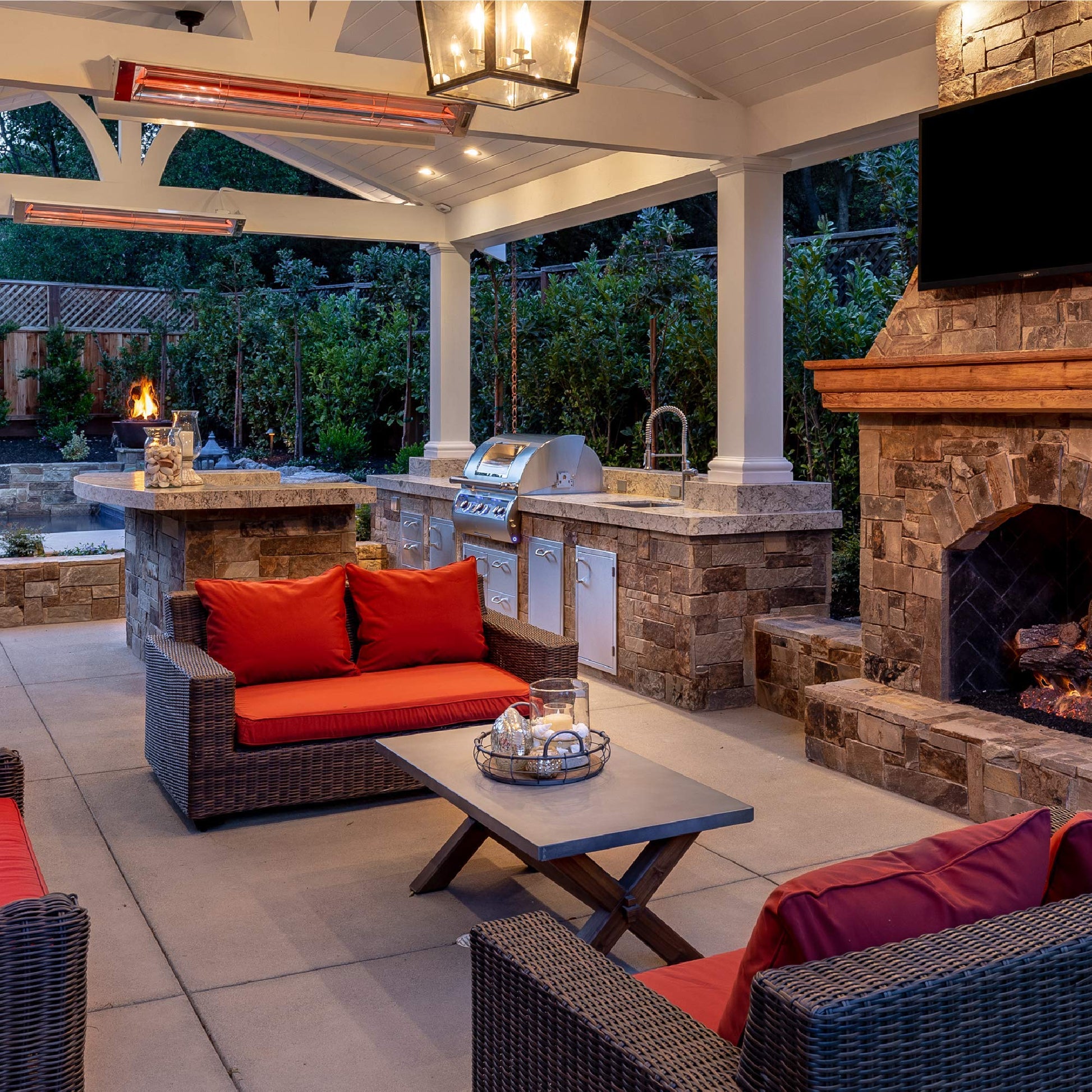 Infratech W-3024 SS Stainless Steel 61.25” Single Element Fixture 3000 Watt, 240 Volt, Stainless Steel - CookCave