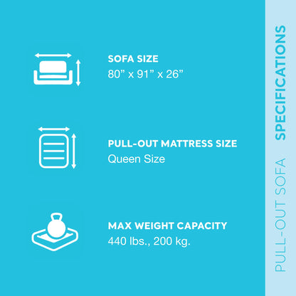 Intex Inflatable Furniture Set with Queen Sized Pull-Out Sofa Bed and 2 Sofa Sleepers, Gray - Air Mattress, Portable Couch, Lounge Chairs, Guest Beds - CookCave