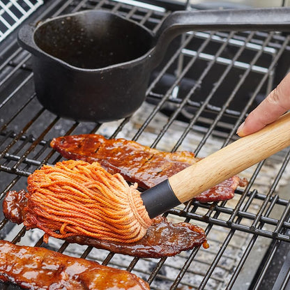 IPROUDER Cast Iron Sauce Pan and Basting Pot with BBQ Mop Brushes 4 Pcs - Cast Iron Small Sauce Pots for Grilling, Melting, Camping Cooking & Stoves - Mini Pot for Butter Melter - CookCave