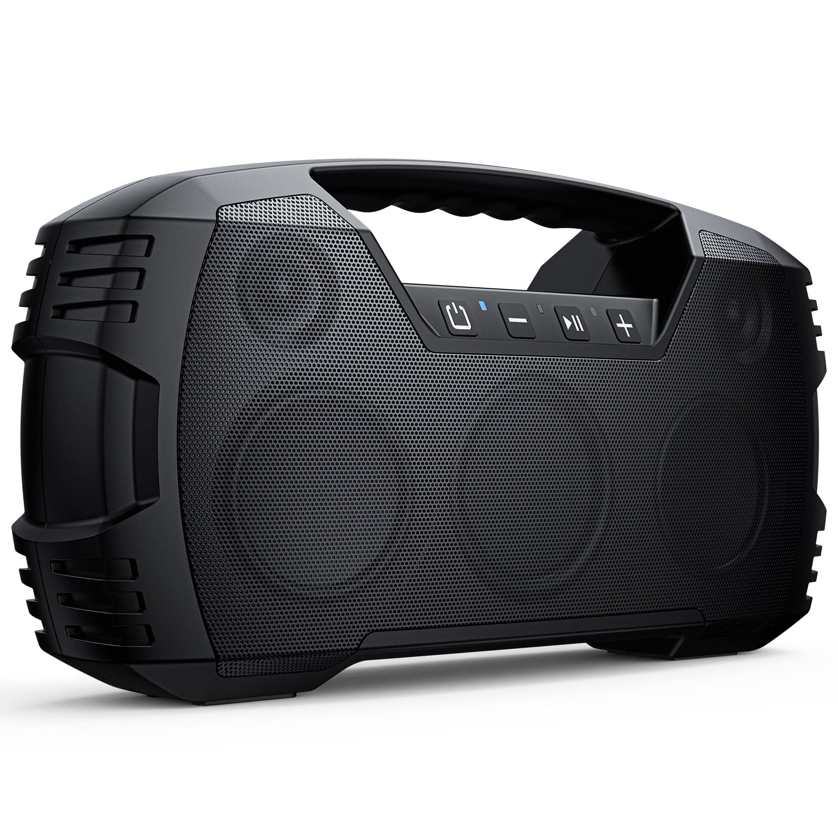 IPX7 Waterproof Bluetooth Speaker, 40W(60 Peak) Portable Wireless Speakers with Subwoofer, 32H Playtime, Stereo Loud Sound, Deep Bass, Bluetooth 5.0 with Handle for Pool, Beach, Outdoor, Gifts - CookCave
