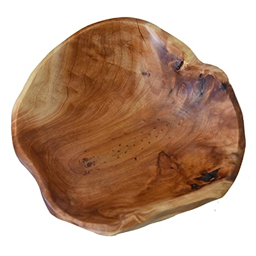 JFFLYIT Creative Wood Bowl Root Carved Bowl Handmade Natural Real Wood Candy Serving Bowl (9"-10") - CookCave