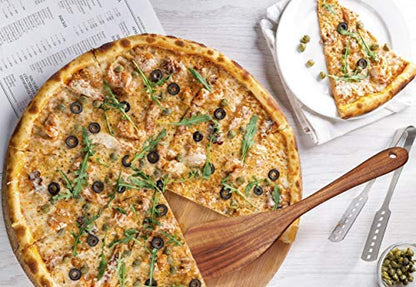 Jilla-hla Wooden Spatula Wooden Turner Acacia Wood,Long Handle Flat Frying Spatula Handmade for Kitchen Cookware (Frying Spatula) - CookCave