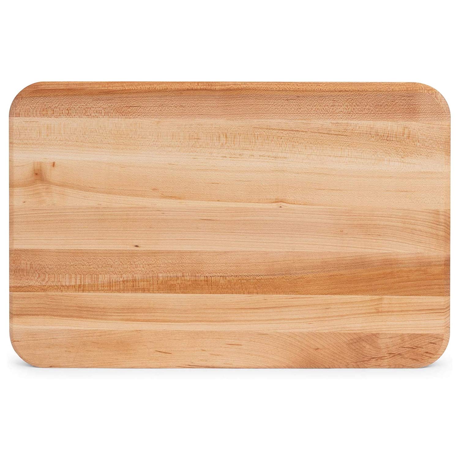 John Boos Boos Block Chop-N-Slice Series Reversible Wood Cutting Board with Integrated Finger Grips, 1.25-Inch Thickness, 18" x 12" x 1 1/4", Maple - CookCave
