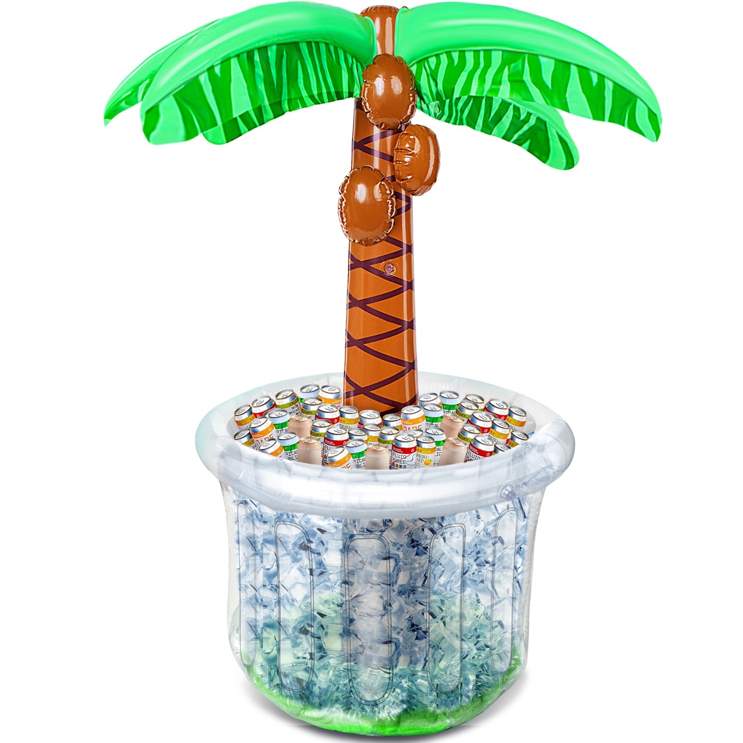 JOYIN 60" Inflatable Palm Tree Cooler, Beach Theme Decor, Pool Party Decorations, Luau Hawaiian Birthday Party Supplies, Ocean Jungle Tropical Themed Summer Outdoor Drink Cooler - CookCave