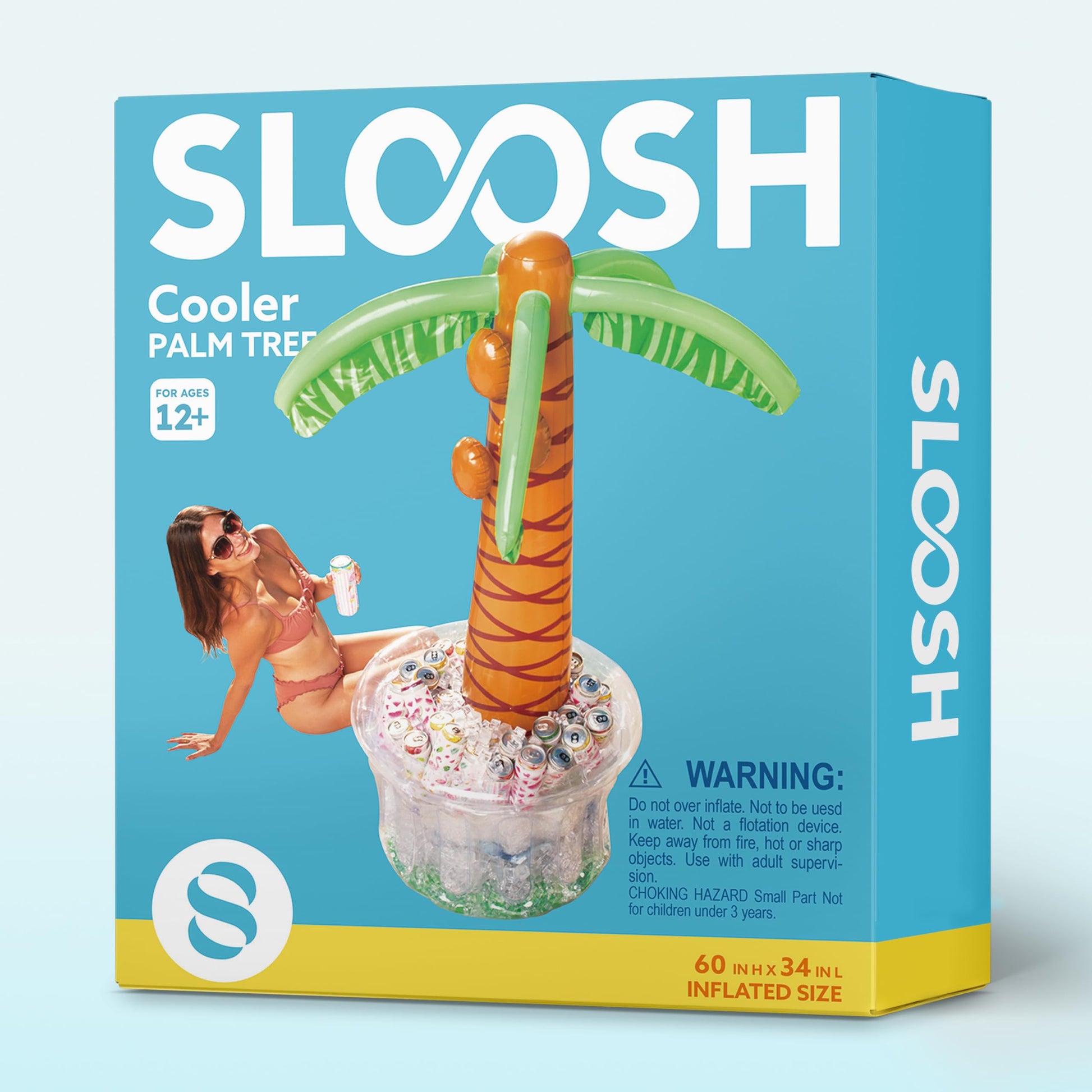 JOYIN 60" Inflatable Palm Tree Cooler, Beach Theme Decor, Pool Party Decorations, Luau Hawaiian Birthday Party Supplies, Ocean Jungle Tropical Themed Summer Outdoor Drink Cooler - CookCave