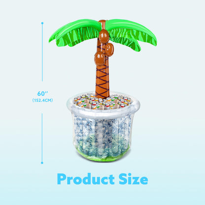 JOYIN 60" Inflatable Palm Tree Cooler, Beach Theme Decor, Pool Party Decorations, Luau Hawaiian Birthday Party Supplies, Ocean Jungle Tropical Themed Summer Outdoor Drink Cooler - CookCave