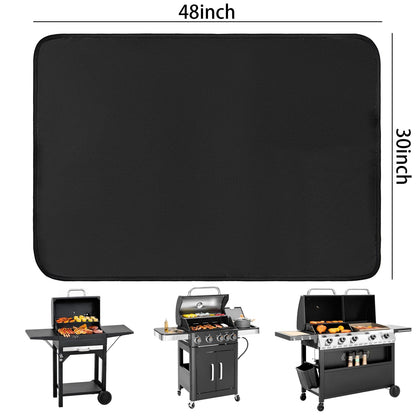 JUSMSS 48x30 Inches Under Grill Mats for Outdoor Grill, Double-Sided Fireproof, Waterproof & Oil-Proof BBQ Matt for Under Grill, Deck, Patio & Grass Protector, Fire Pit Mat & Fireplace Mat - CookCave