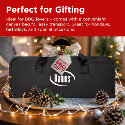 Kaluns BBQ Accessories, Complete Grill Set Grilling Gifts for Men Dad, 40 Pcs Premium Heavy Duty Stainless Steel Barbecue Grill Accessories for Outdoor Grill for Men Dad - CookCave