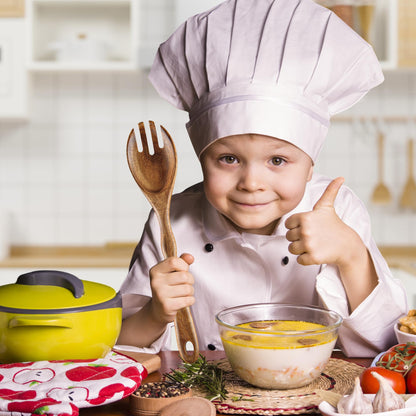 KARRYOUNG Acacia Wood Spoons for Cooking - 6 Piece Non Stick Wooden Spoon Set - with Slotted Spoon, Salad Fork, Spatula, Pasta Server-Natural Wood Kitchen Utensil Sets - CookCave