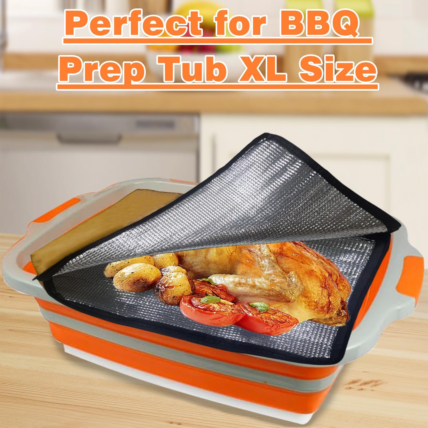 katoex BBQ Blanket for Resting Meat, BBQ Brisket Blanket Meat Resting Blanket for Smoking, Grilling Meat Insulated Resting Bag with Wide Mouth for Large Brisket/Turkey (Regular 21in) - CookCave