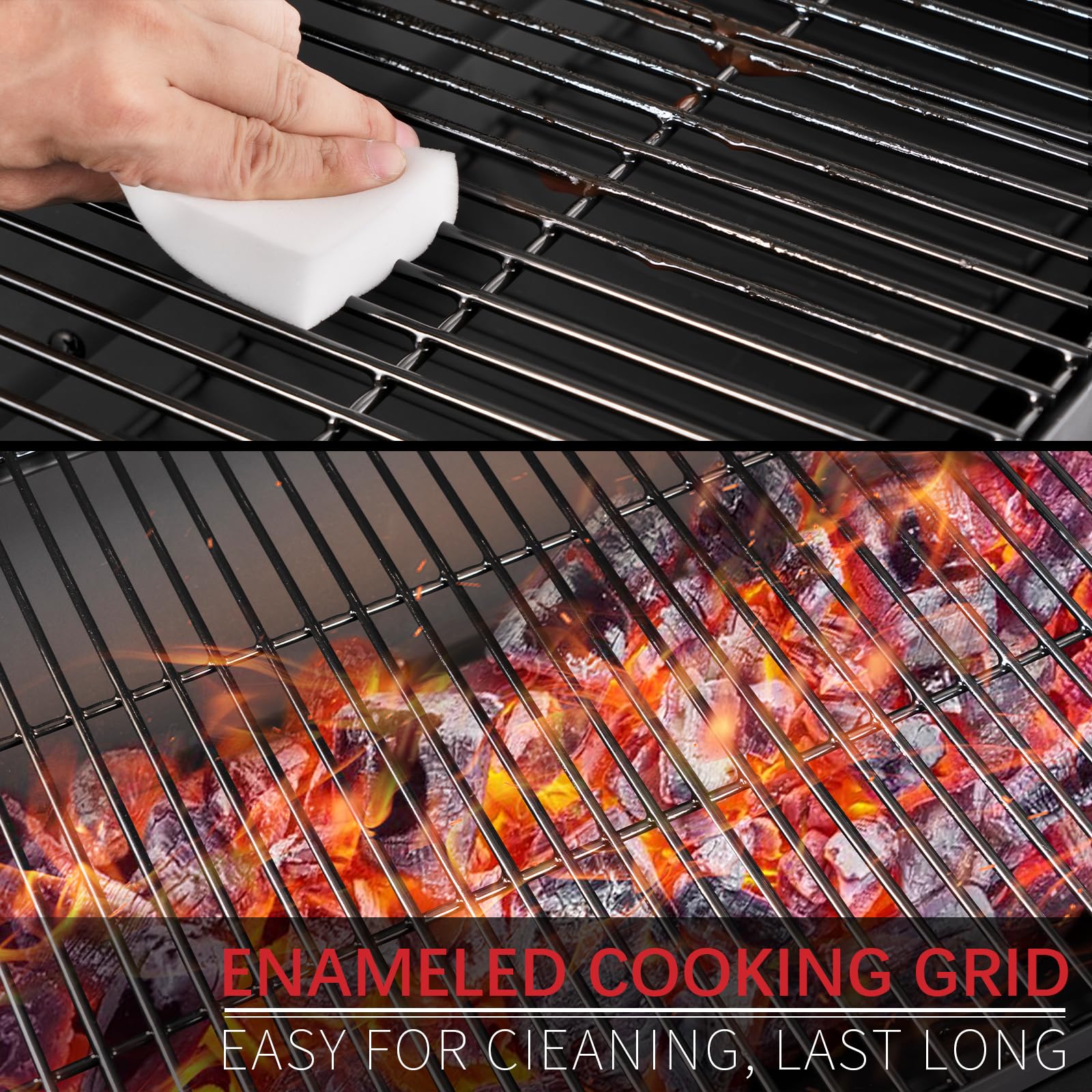 Kendane Barrel Charcoal Grill, Large Charcoal Grills with Side Shelf, Outdoor BBQ Grill,Perfect for Backyard Camping, Patio Parties, and Picnics - CookCave