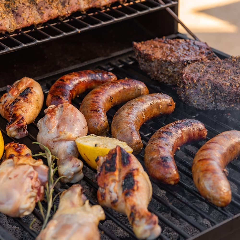 Kendane Barrel Charcoal Grill, Large Charcoal Grills with Side Shelf, Outdoor BBQ Grill,Perfect for Backyard Camping, Patio Parties, and Picnics - CookCave