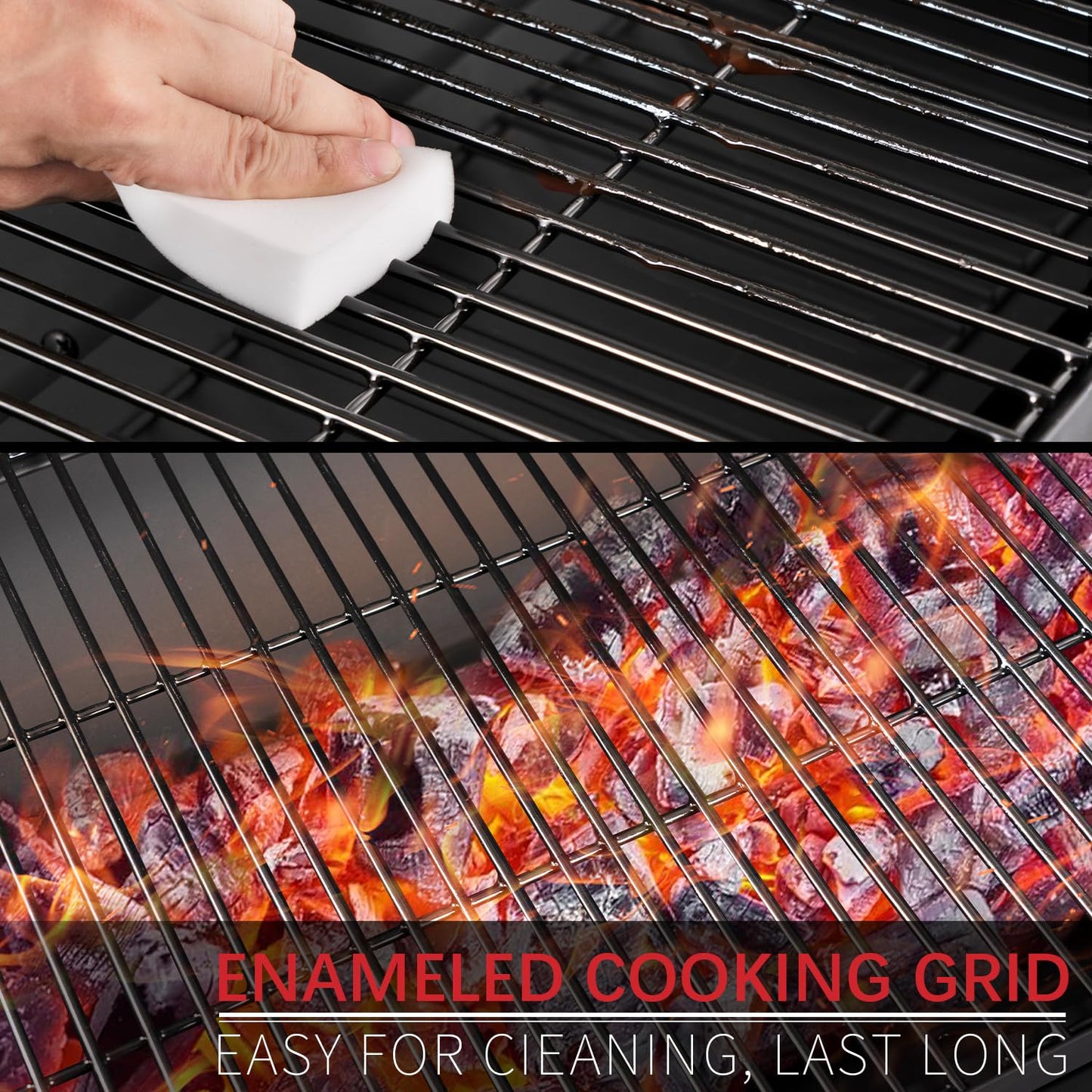 Kendane Barrel Charcoal Grill with offset smoker, 714 Square Inches Cooking Area, Outdoor BBQ Grill with Front and Side Shelf, Perfect for Backyard, Patio Parties and Picnics - CookCave