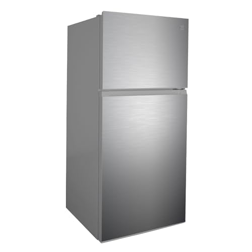 Kenmore 30 in. 18.1 cu. ft. Capacity Refrigerator/Freezer with Adjustable Glass Shelving, Humidity Control Crispers, Ice Maker, ENERGY STAR Certified, Fingerprint Resistant Stainless Steel - CookCave