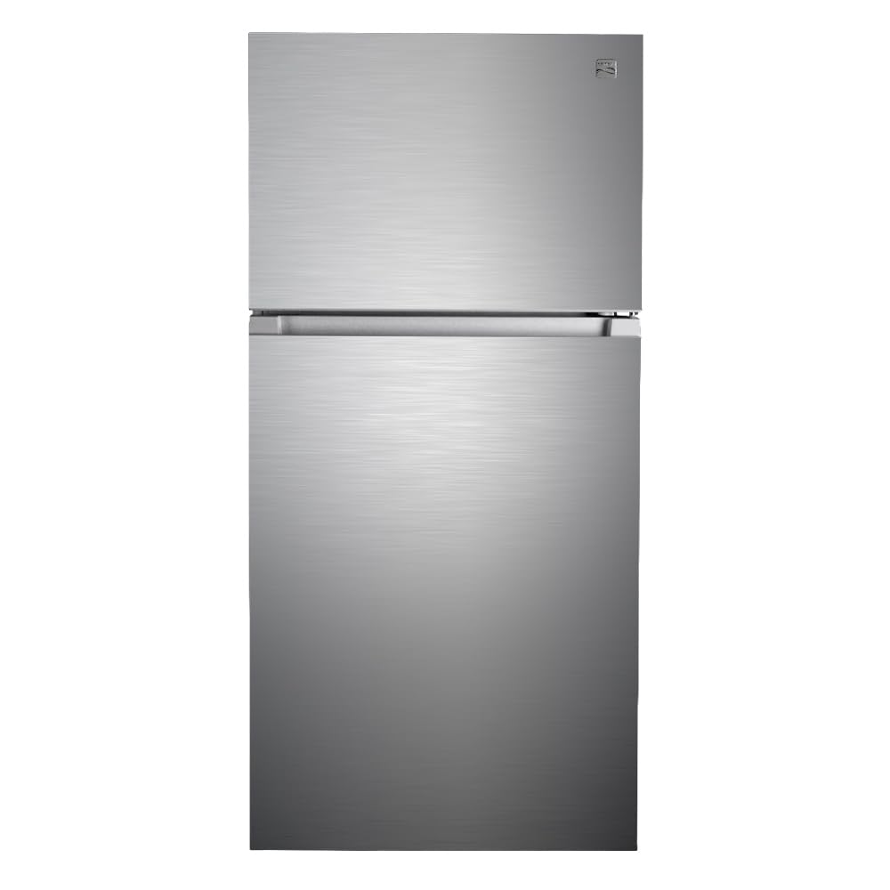 Kenmore 30 in. 18.1 cu. ft. Capacity Refrigerator/Freezer with Adjustable Glass Shelving, Humidity Control Crispers, Ice Maker, ENERGY STAR Certified, Fingerprint Resistant Stainless Steel - CookCave