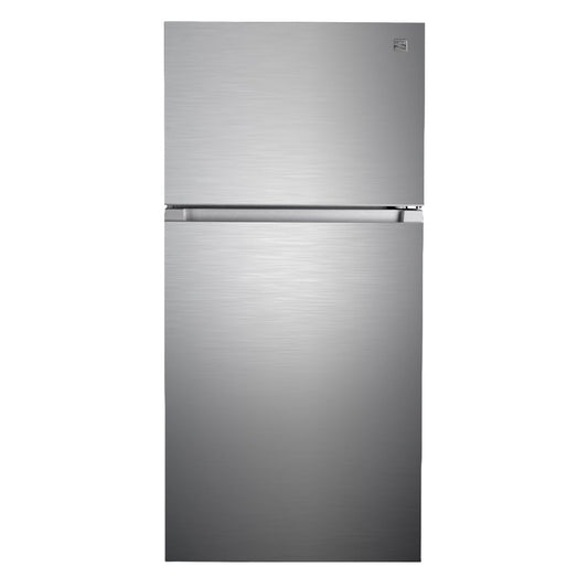 Kenmore 30 in. 18.1 cu. ft. Capacity Refrigerator/Freezer with Adjustable Glass Shelving, Humidity Control Crispers, Ice Maker, ENERGY STAR Certified, Fingerprint Resistant Stainless Steel - CookCave