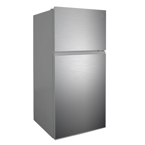 Kenmore 33 in. 20.4 cu. ft Capacity Refrigerator/Freezer with Full-Width Adjustable Glass Shelving, Humidity Control Crispers, Ice Maker, ENERGY STAR Certified, Fingerprint Resistant Stainless Steel - CookCave