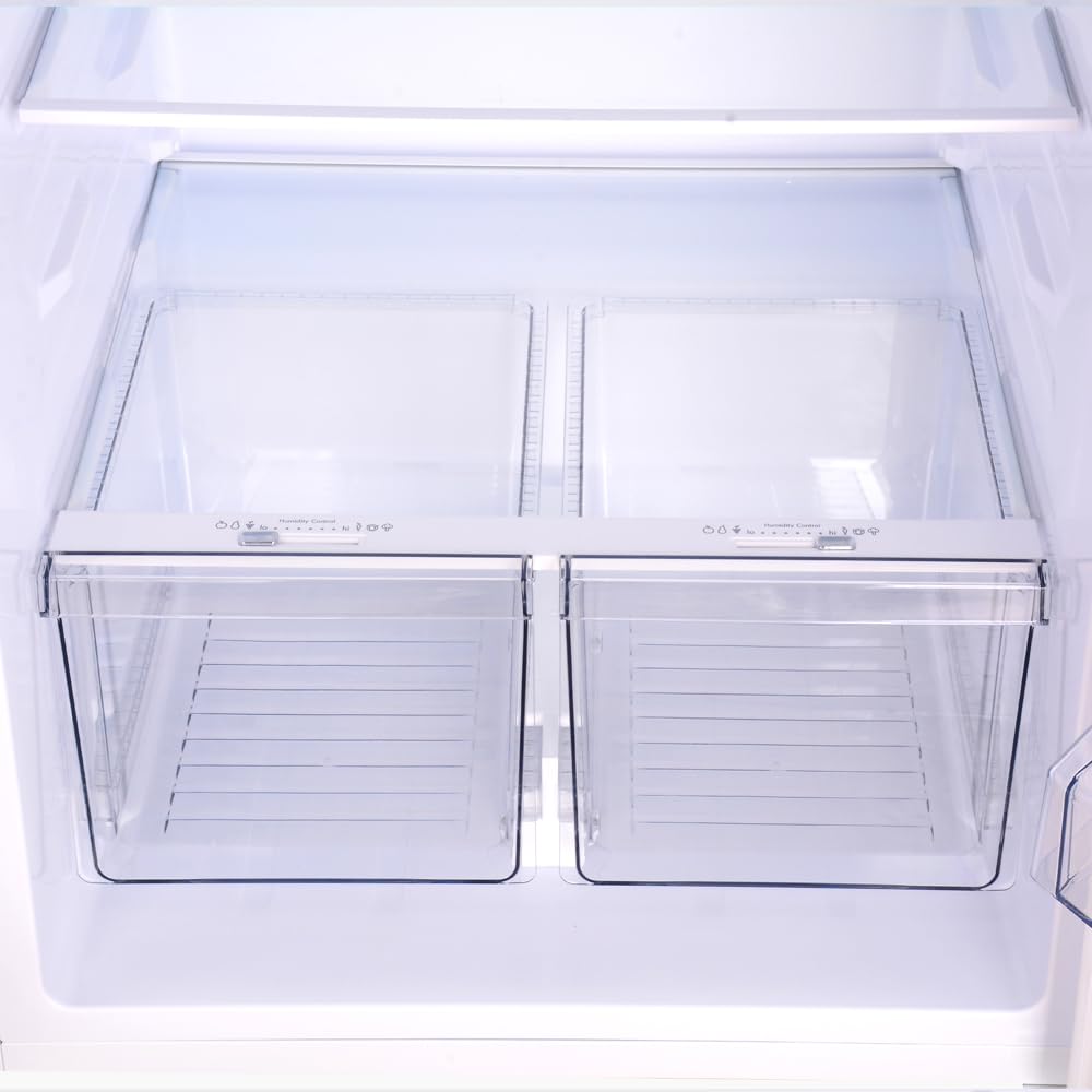 Kenmore 33 in. 20.5 cu. ft. Capacity Refrigerator/Freezer with Full-Width Adjustable Glass Shelving, Humidity Control Crispers, ENERGY STAR Certified, Black - CookCave