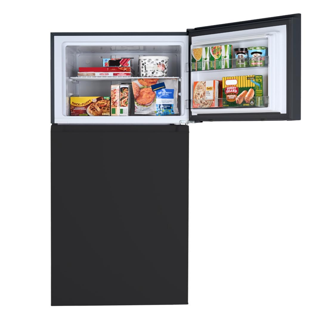 Kenmore 33 in. 20.5 cu. ft. Capacity Refrigerator/Freezer with Full-Width Adjustable Glass Shelving, Humidity Control Crispers, ENERGY STAR Certified, Black - CookCave