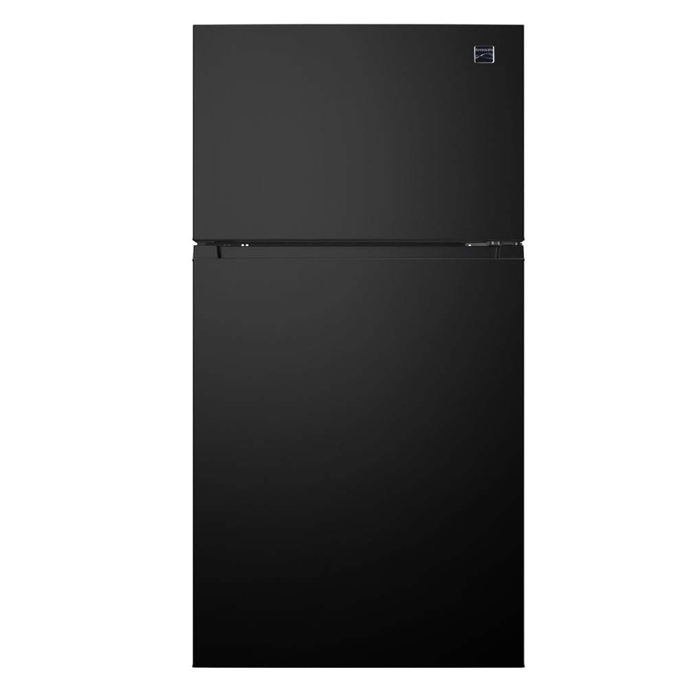 Kenmore 33 in. 20.5 cu. ft. Capacity Refrigerator/Freezer with Full-Width Adjustable Glass Shelving, Humidity Control Crispers, ENERGY STAR Certified, Black - CookCave