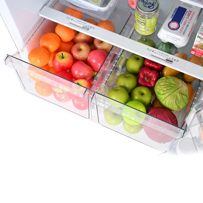 Kenmore 33 in. 20.5 cu. ft. Capacity Refrigerator/Freezer with Full-Width Adjustable Glass Shelving, Humidity Control Crispers, ENERGY STAR Certified, Black - CookCave