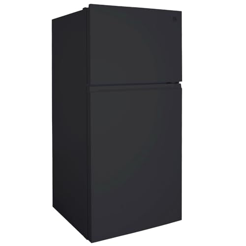 Kenmore 33 in. 20.5 cu. ft. Capacity Refrigerator/Freezer with Full-Width Adjustable Glass Shelving, Humidity Control Crispers, ENERGY STAR Certified, Black - CookCave
