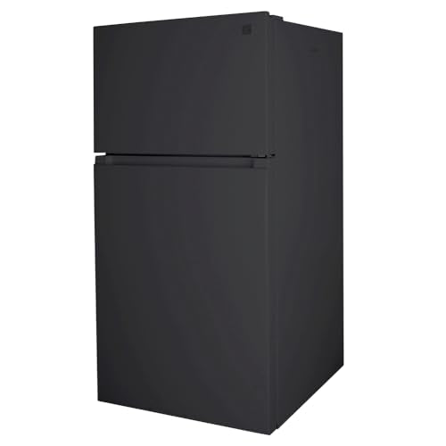 Kenmore 33 in. 20.5 cu. ft. Capacity Refrigerator/Freezer with Full-Width Adjustable Glass Shelving, Humidity Control Crispers, ENERGY STAR Certified, Black - CookCave