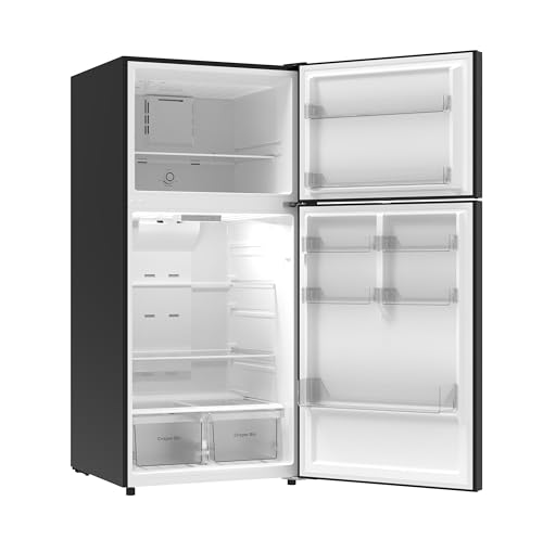 Kenmore 4661349 30" W Top Freezer Refrigerator with Adjustable Glass Shelving, Humidity Control Crispers, Quiet and Energy Efficient Inverter Compressor, Black - CookCave